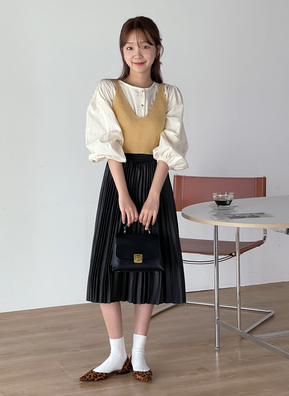 Vネッククロップドニットビスチェ | DHOLIC | 詳細画像5