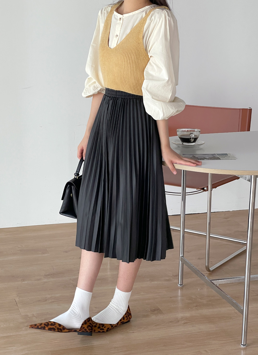 Vネッククロップドニットビスチェ | DHOLIC | 詳細画像9