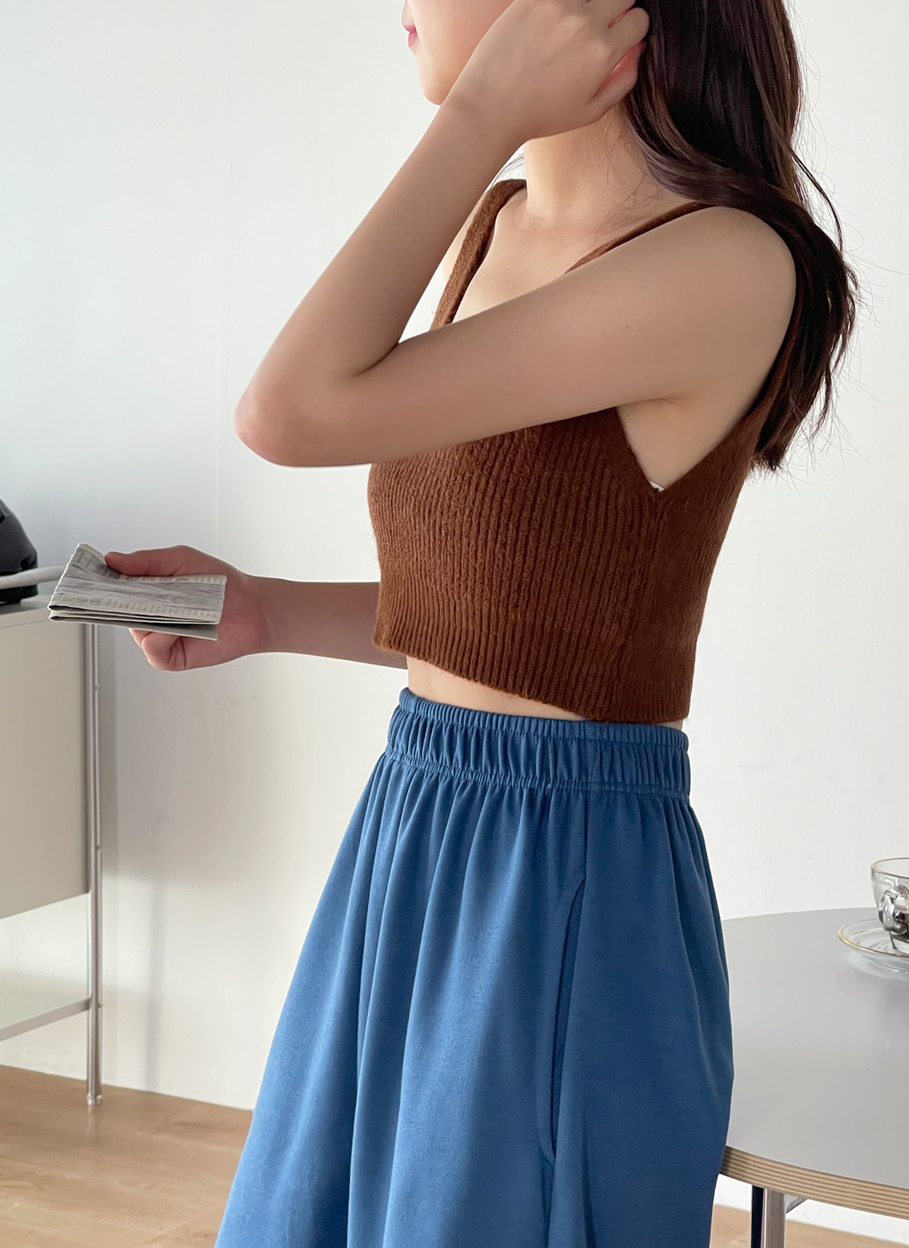 Vネッククロップドニットビスチェ | DHOLIC | 詳細画像13