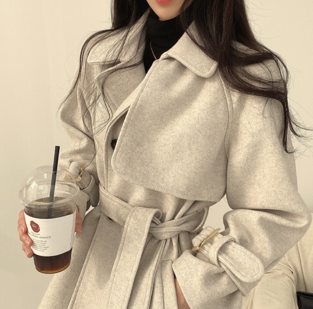 ストラップ付ガンフラダブルハーフコート | 詳細画像2