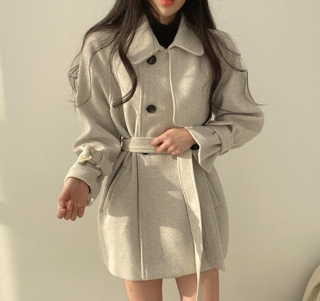 ストラップ付ガンフラダブルハーフコート | 詳細画像8