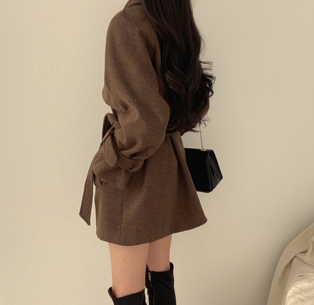 ストラップ付ガンフラダブルハーフコート | 詳細画像13