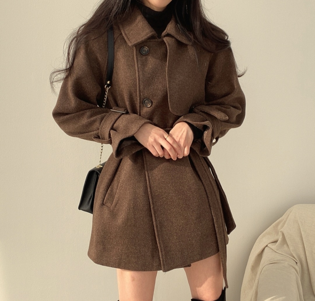 ストラップ付ガンフラダブルハーフコート | 詳細画像16