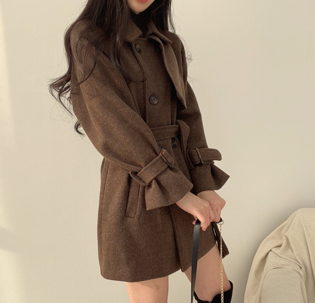 ストラップ付ガンフラダブルハーフコート | 詳細画像18