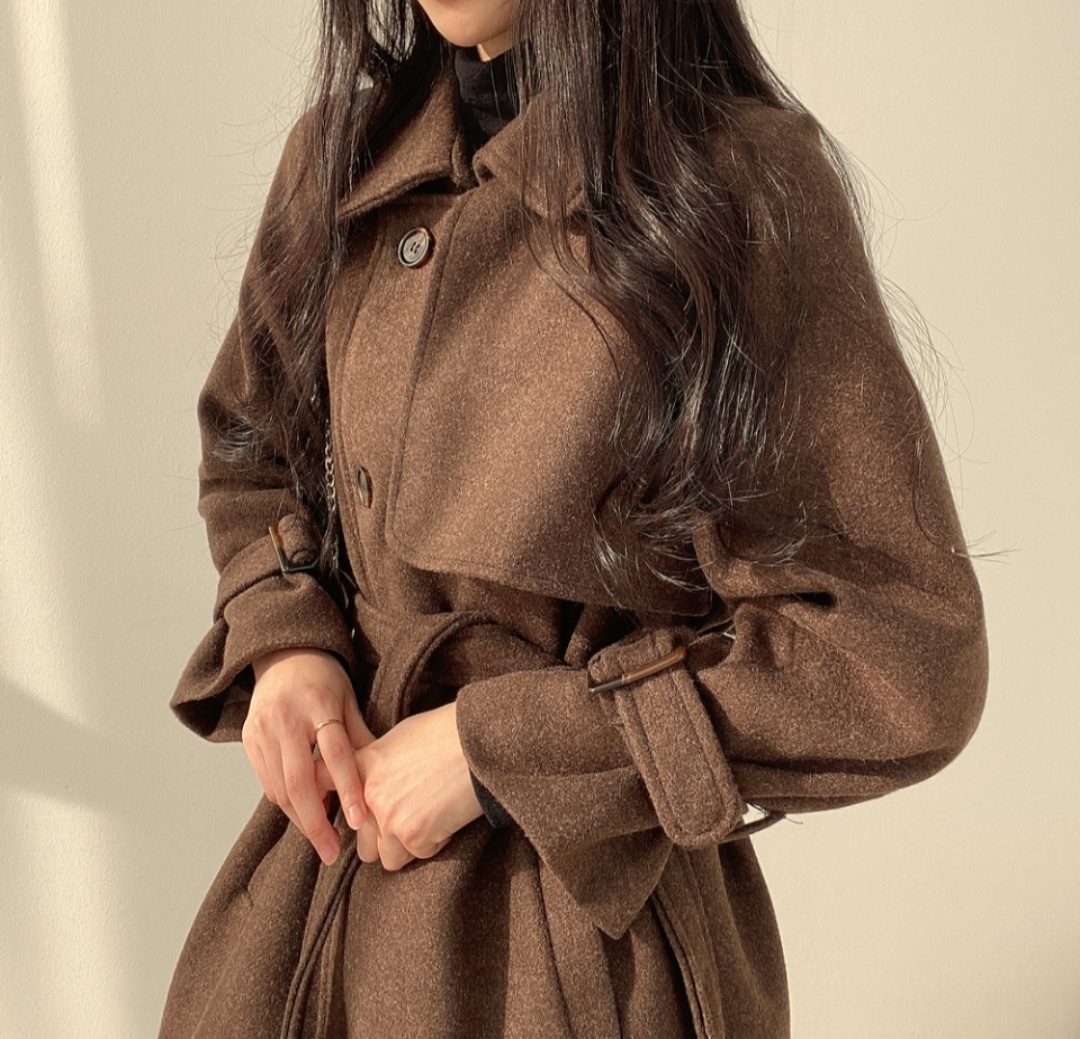 ストラップ付ガンフラダブルハーフコート | 詳細画像19