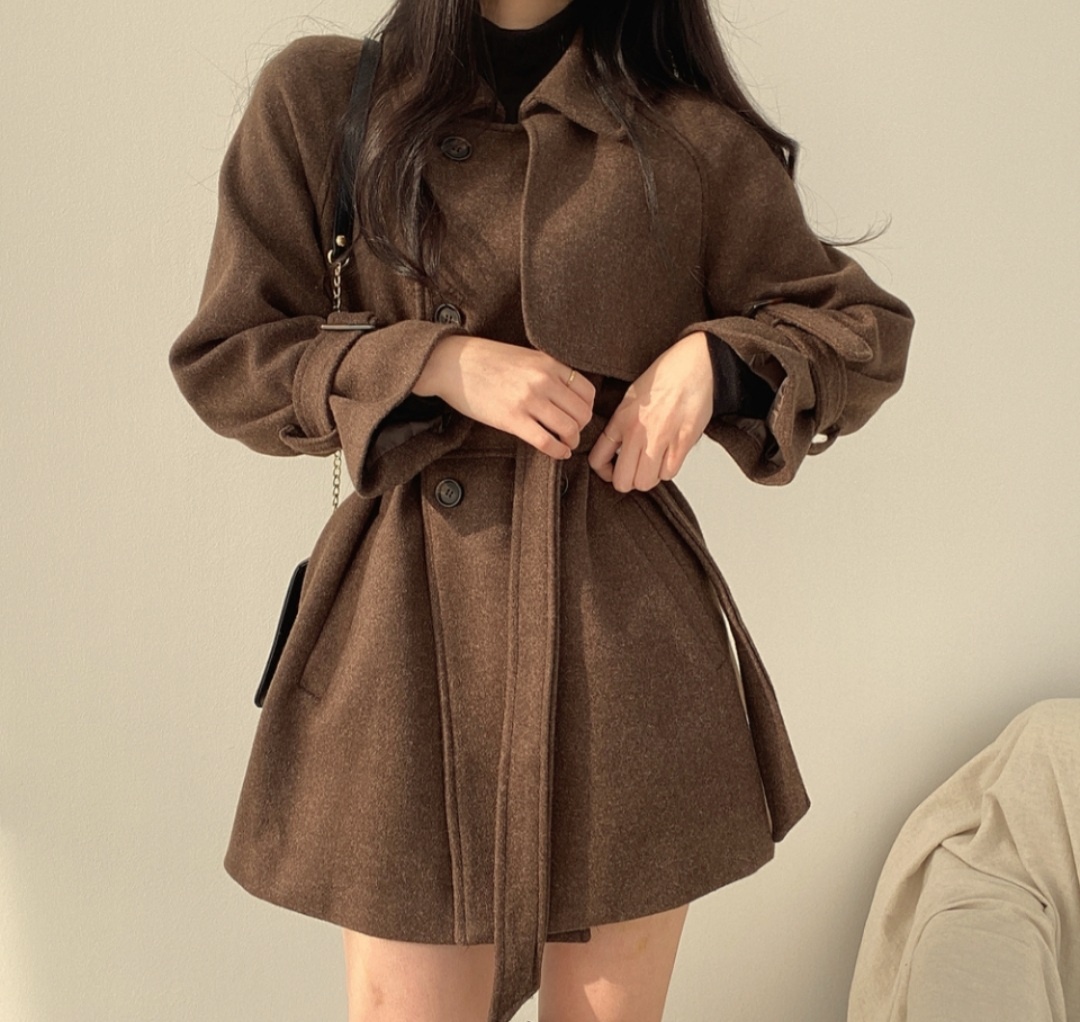 ストラップ付ガンフラダブルハーフコート | 詳細画像20