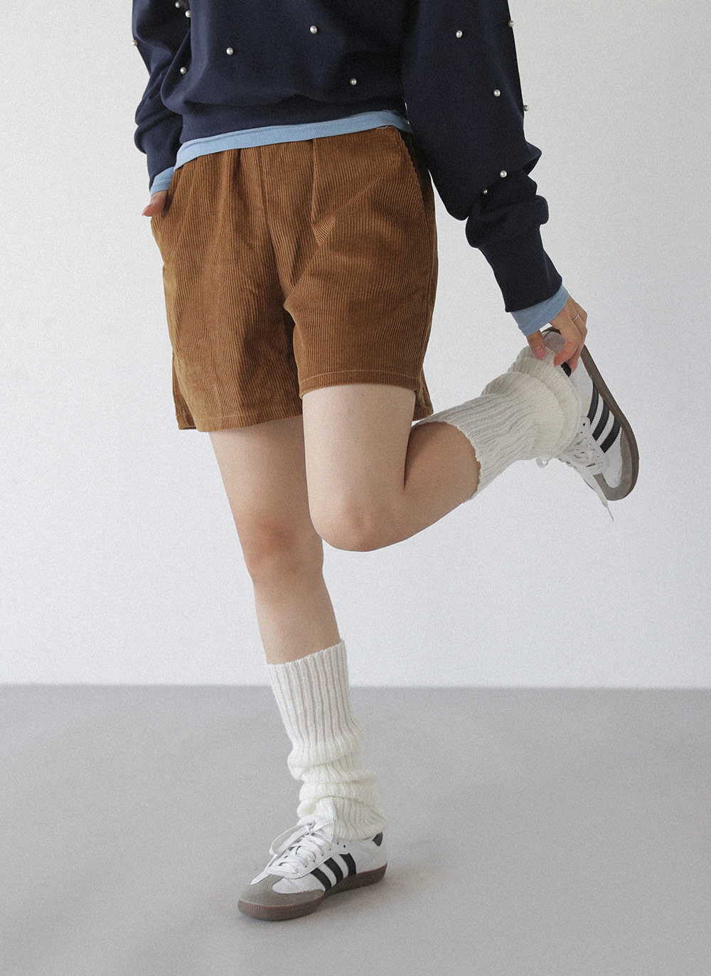 コーデュロイイージーショートパンツ | レディースファッション