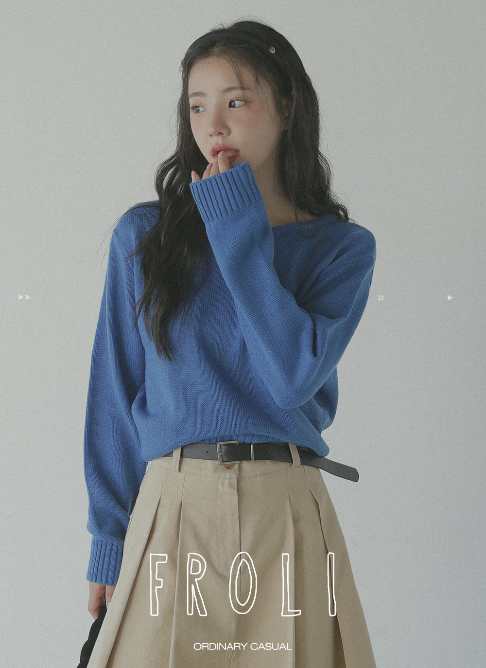 ラウンドネッククロップドニット | 詳細画像2