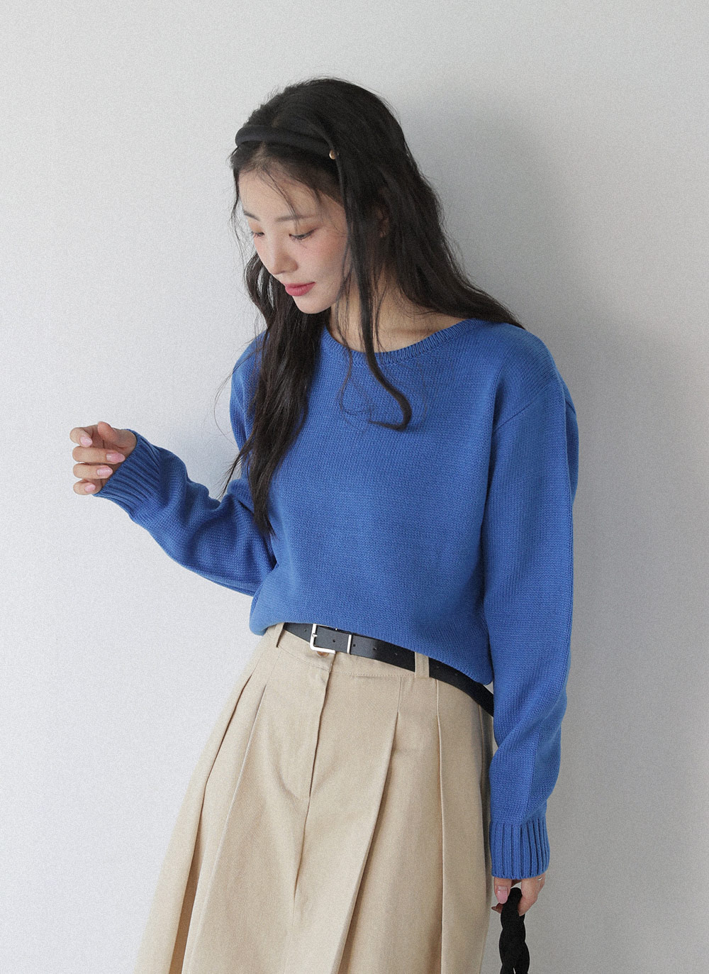 ラウンドネッククロップドニット | 詳細画像4