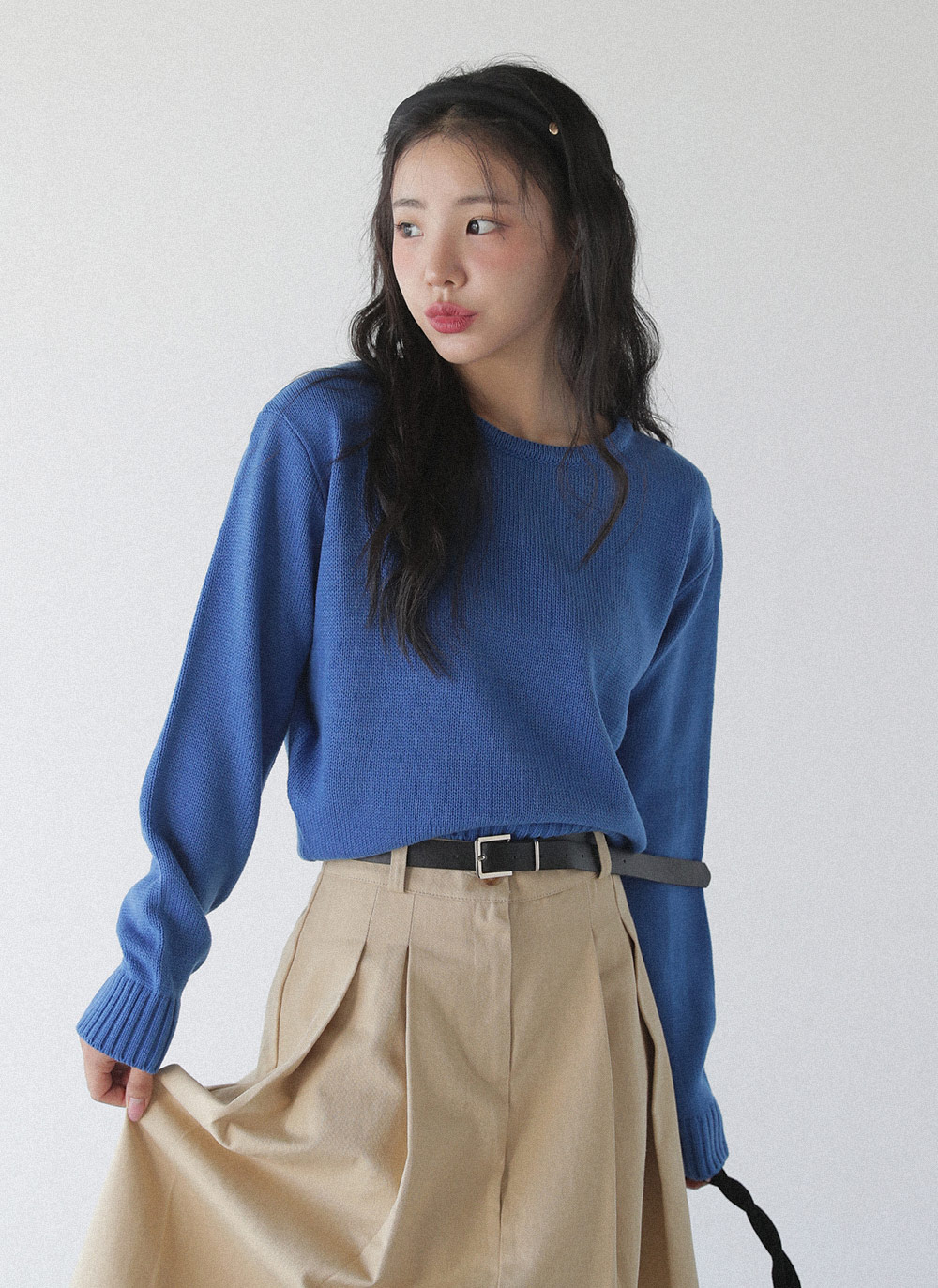 ラウンドネッククロップドニット | 詳細画像5