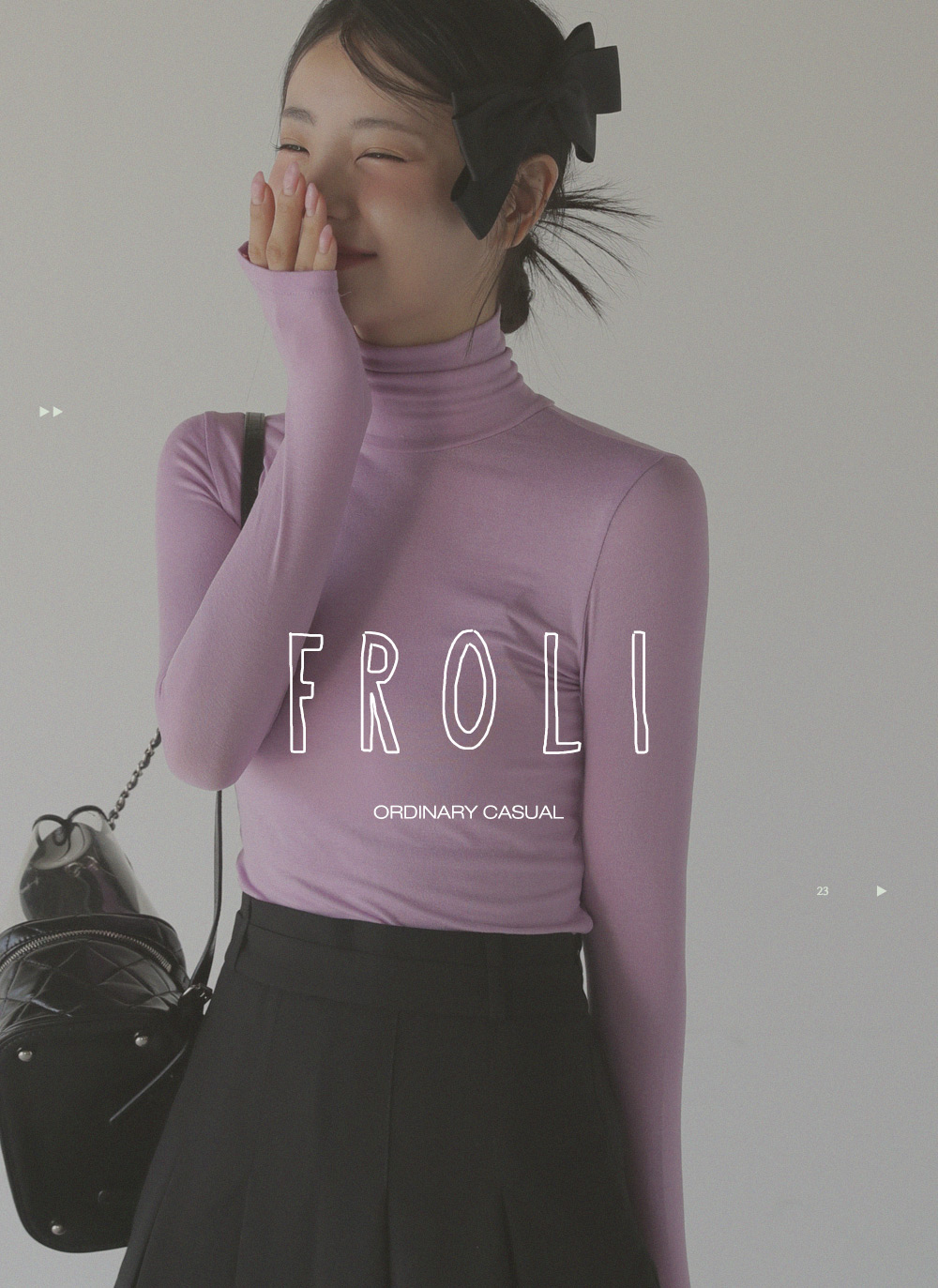 ハイネックスリム長袖Tシャツ | 詳細画像2