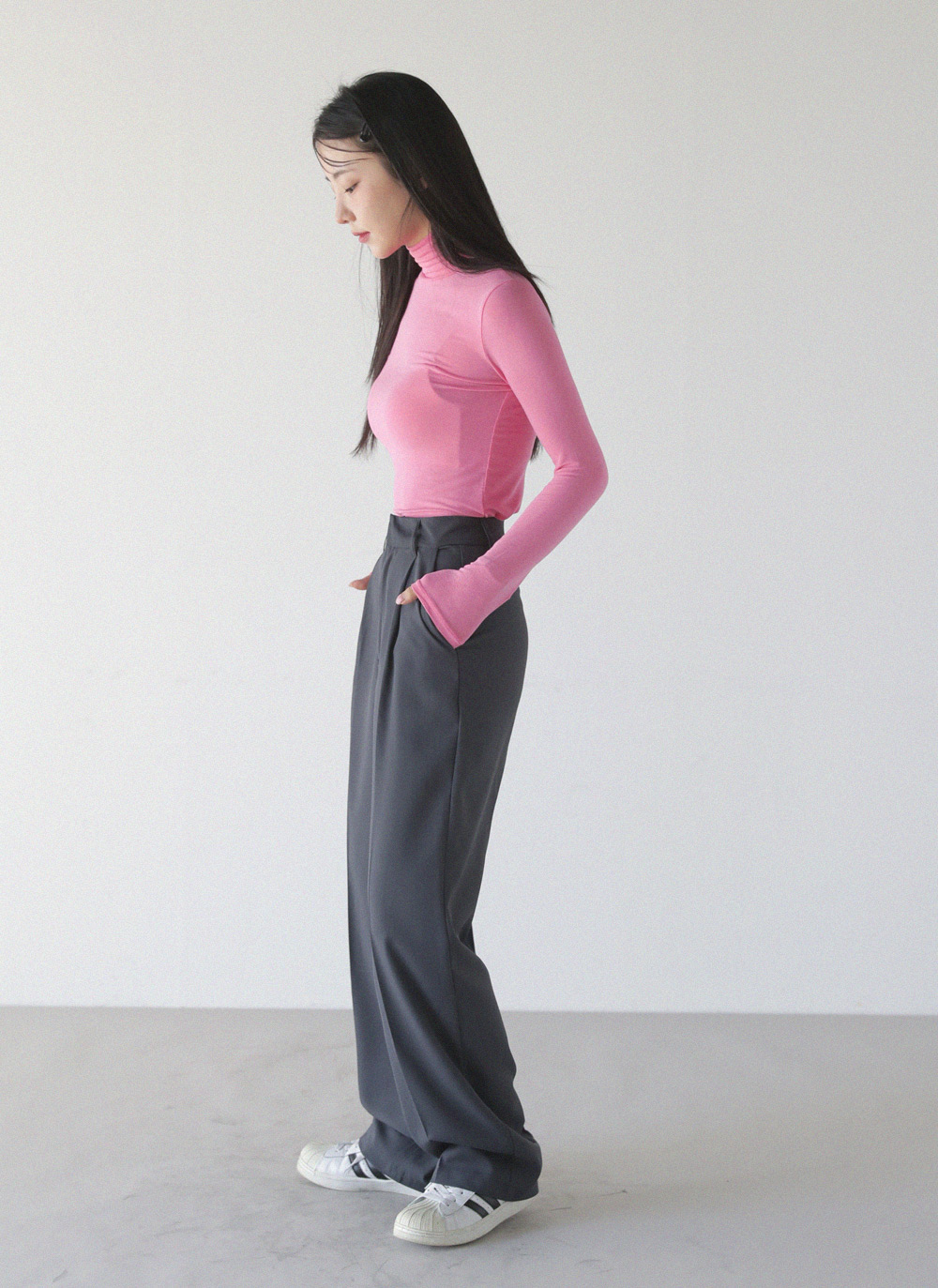 ハイネックスリム長袖Tシャツ | 詳細画像9