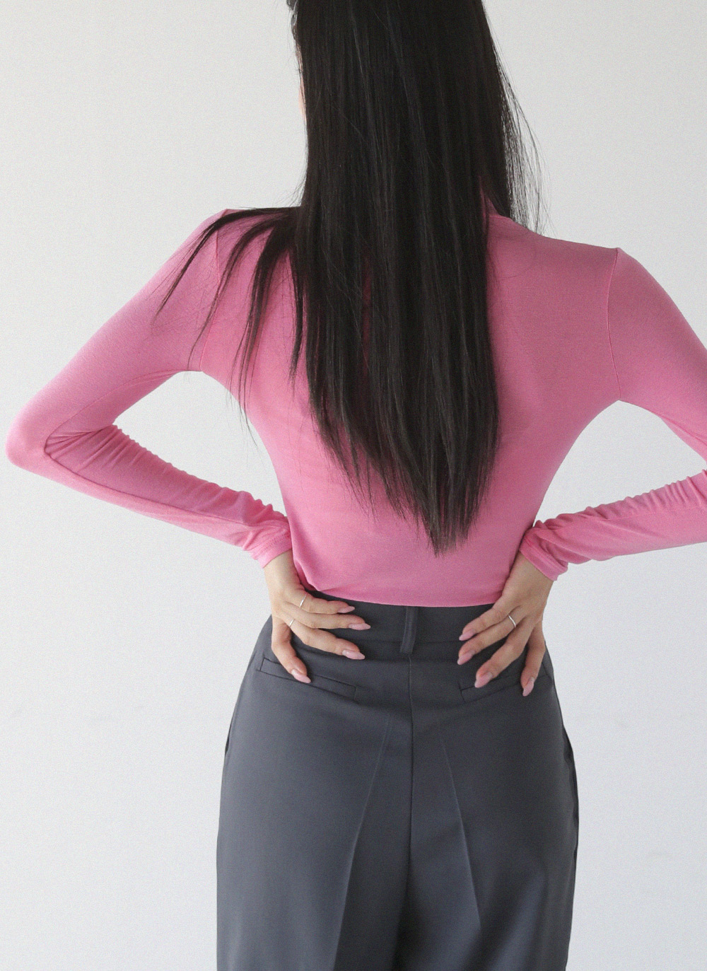 ハイネックスリム長袖Tシャツ | 詳細画像10