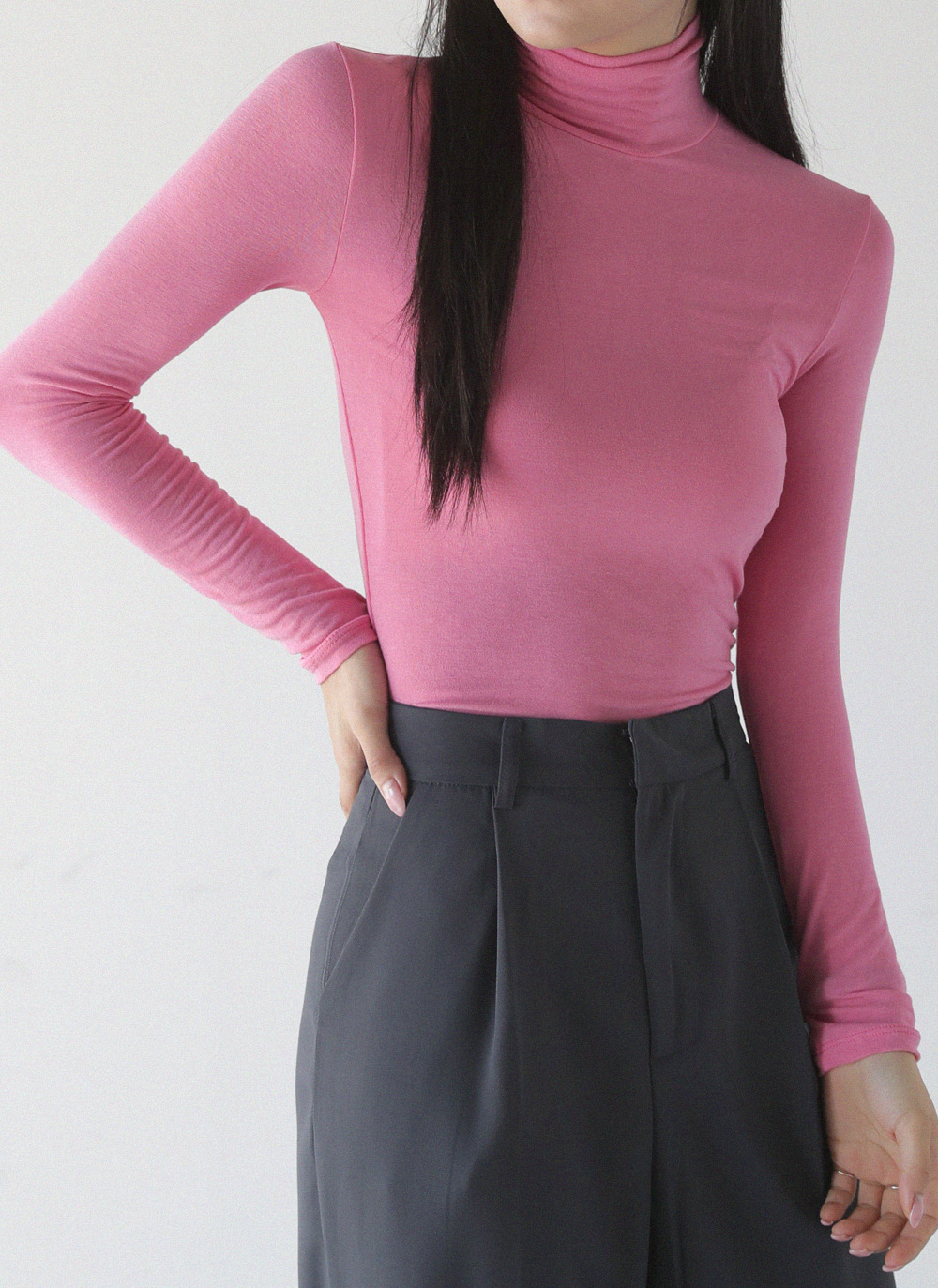 ハイネックスリム長袖Tシャツ | 詳細画像11