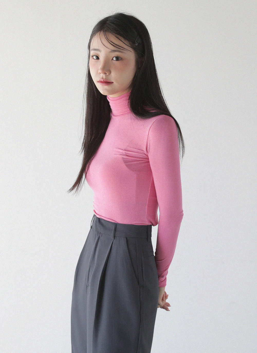 ハイネックスリム長袖Tシャツ | 詳細画像12