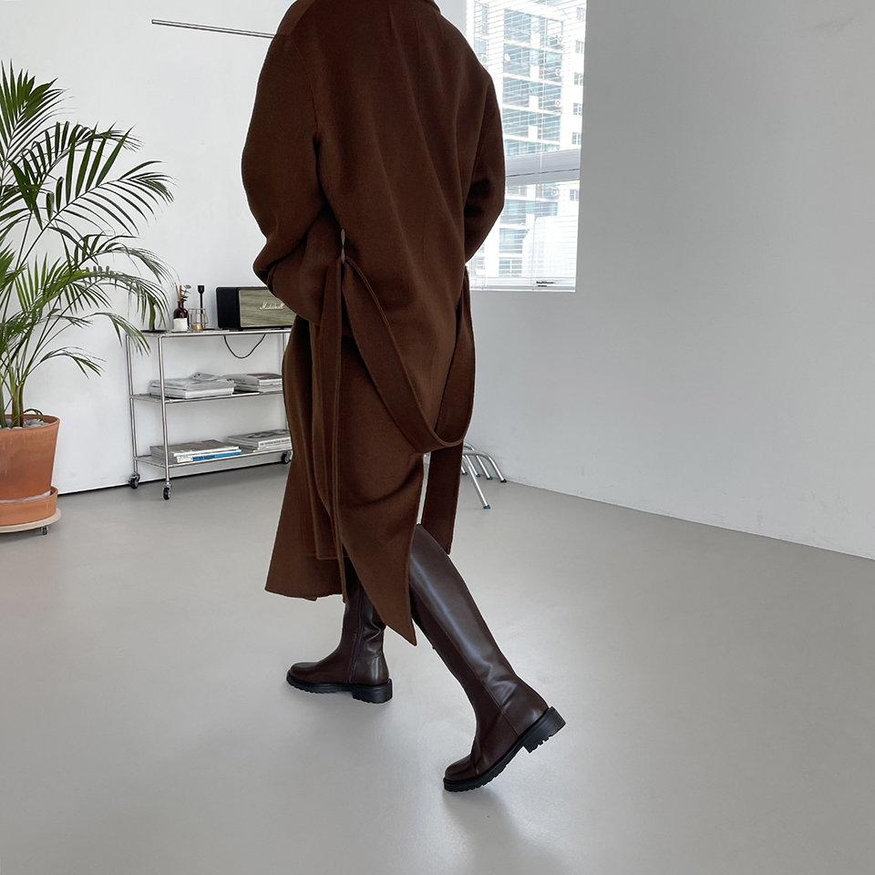 レザー調ラウンドロングブーツ | 詳細画像9