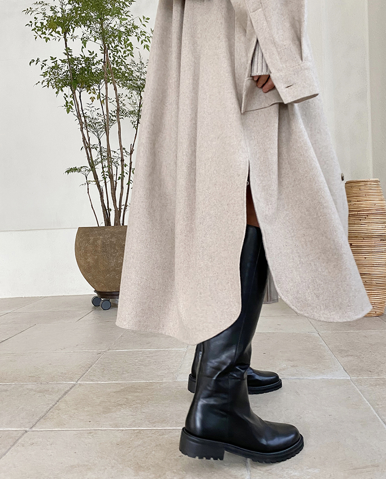 レザー調ラウンドロングブーツ | 詳細画像31