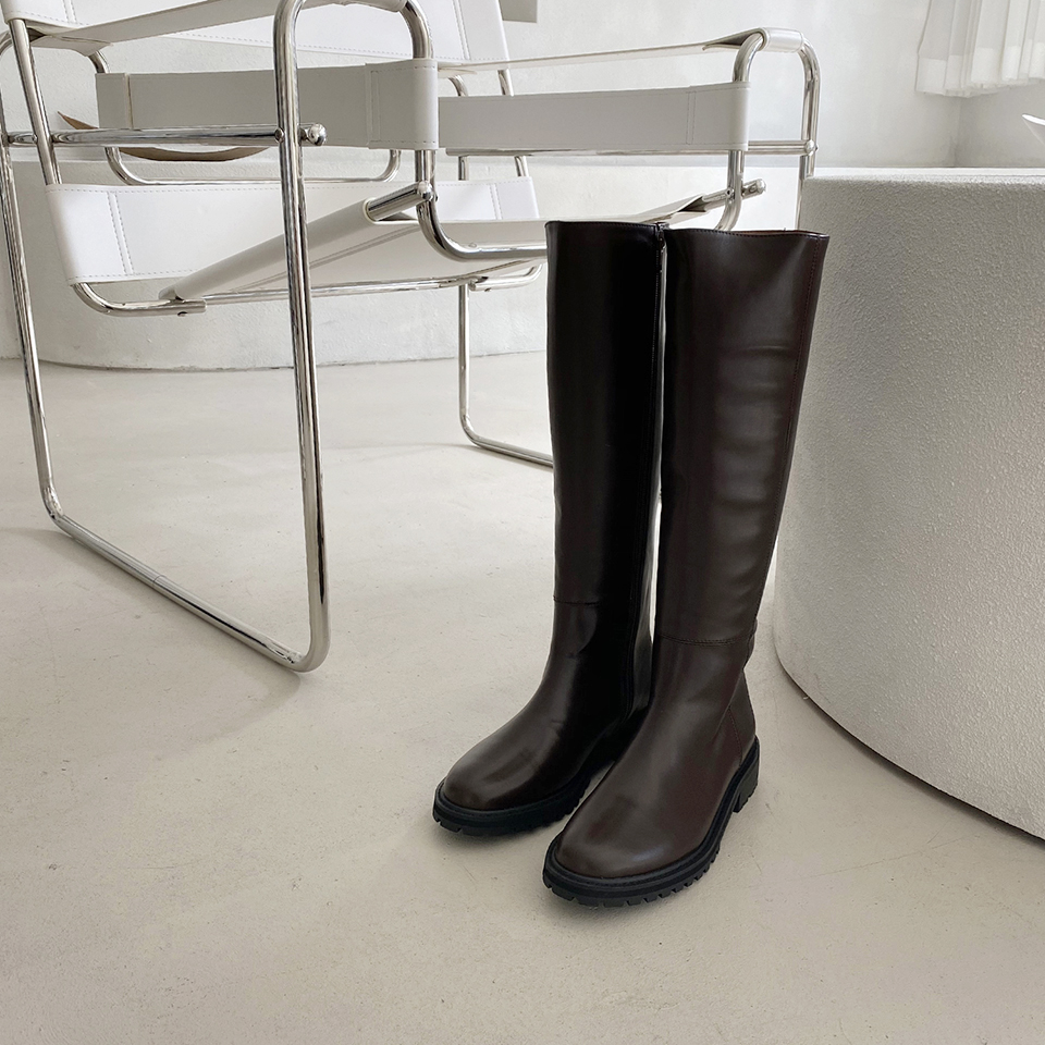 レザー調ラウンドロングブーツ | 詳細画像44