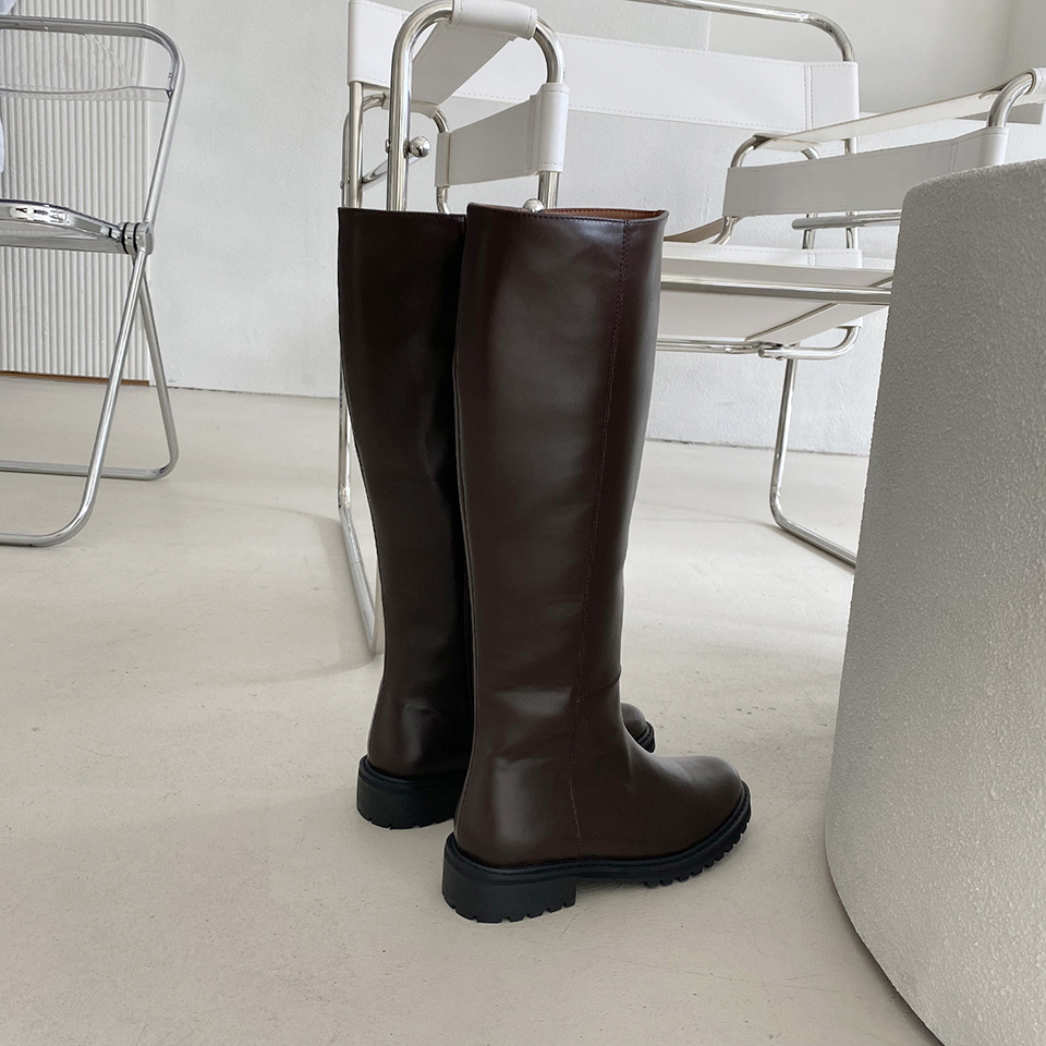 レザー調ラウンドロングブーツ | 詳細画像46