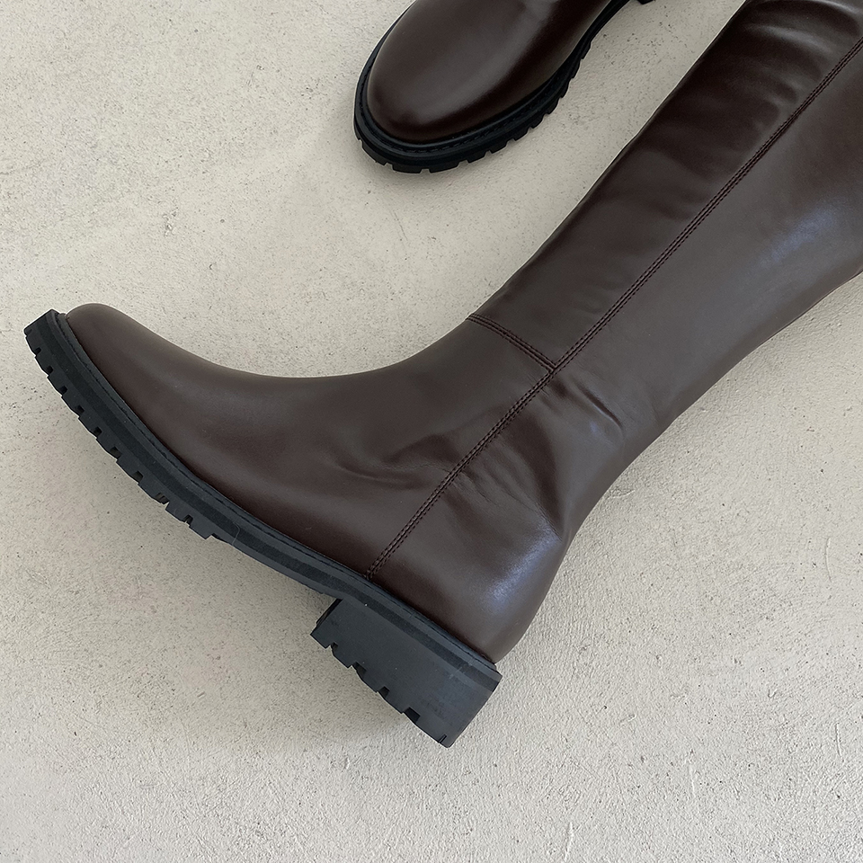 レザー調ラウンドロングブーツ | 詳細画像49