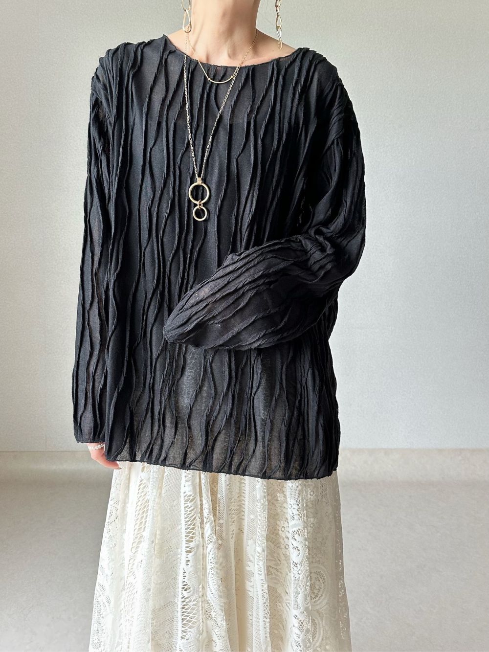 ウェーブディティールブラウス | 詳細画像2