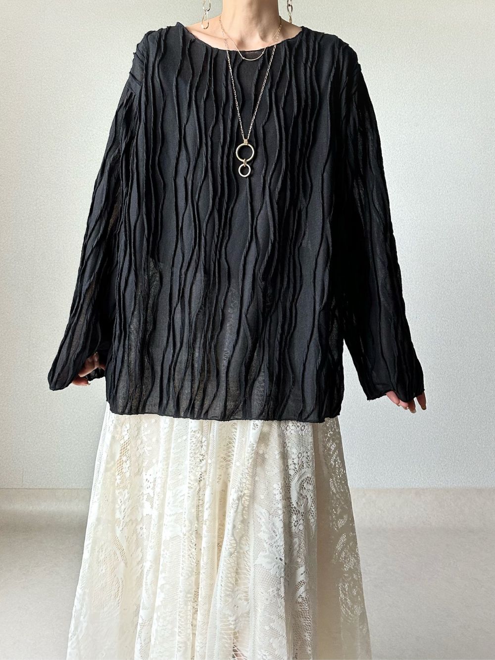 ウェーブディティールブラウス | 詳細画像8