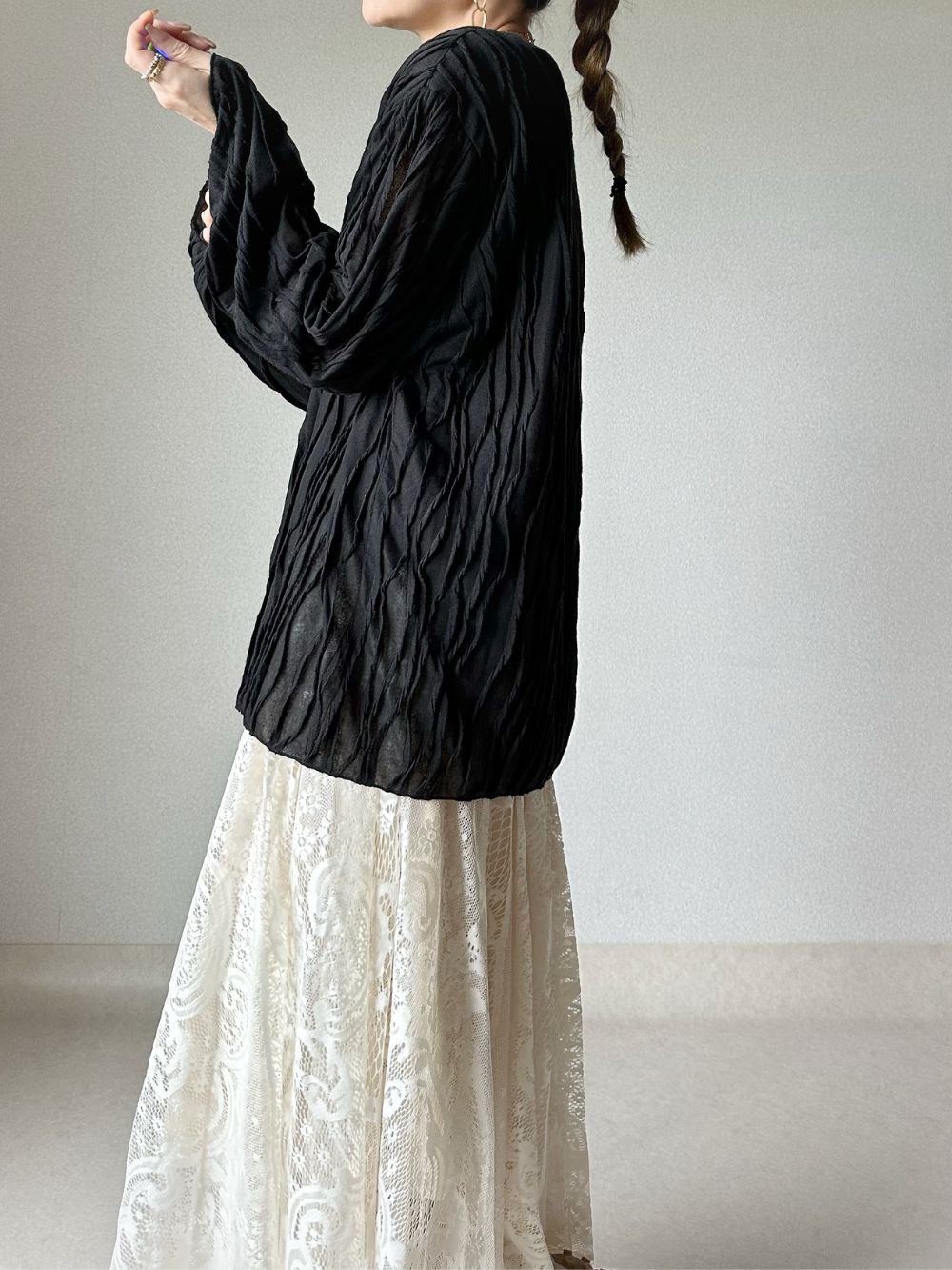 ウェーブディティールブラウス | 詳細画像9