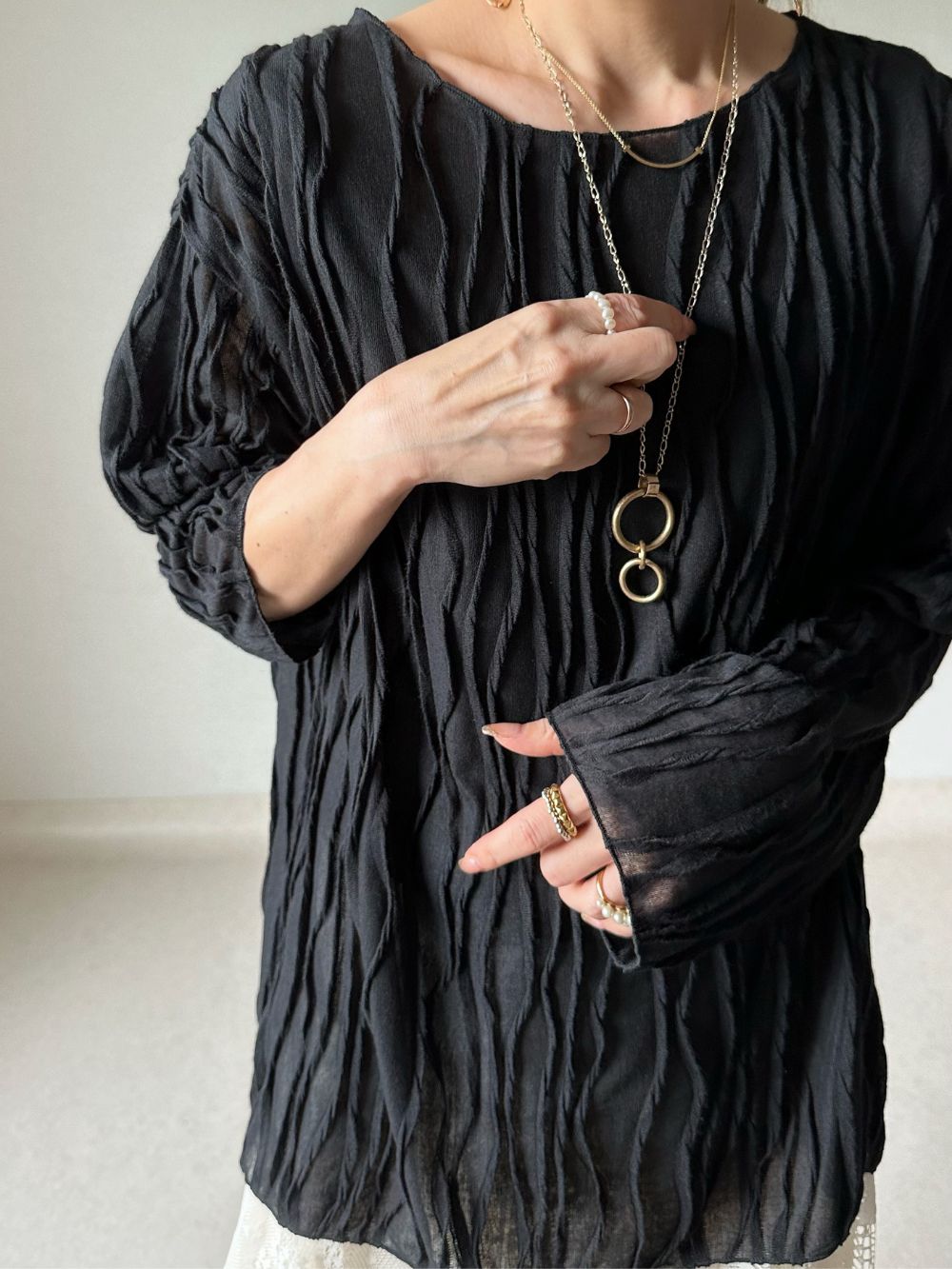 ウェーブディティールブラウス | 詳細画像19