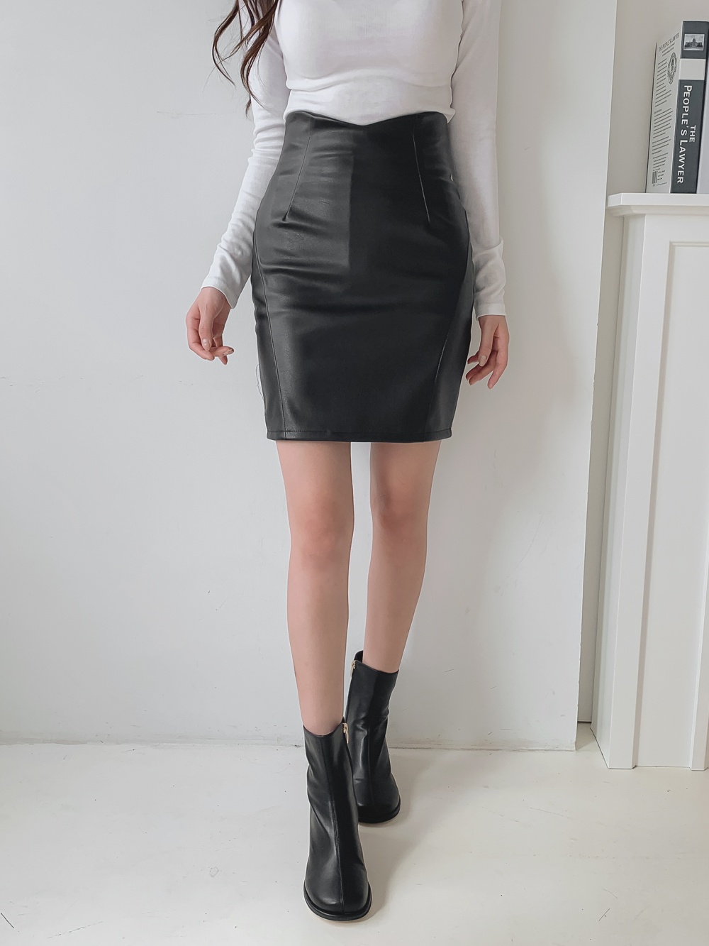 Dolce&Gabbana膝丈ブラックレザータイトスカート ドルチェ&ガッバーナ ドルガバ DOLCE&GABBANA タイトスカート ひざ丈