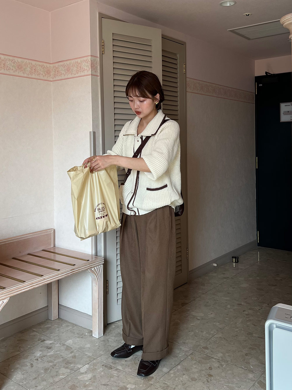 ボリュームニットカラーカーディガン | 詳細画像7