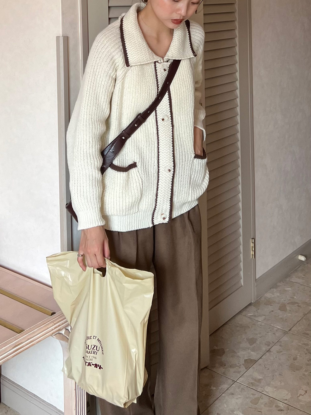 ボリュームニットカラーカーディガン | 詳細画像9