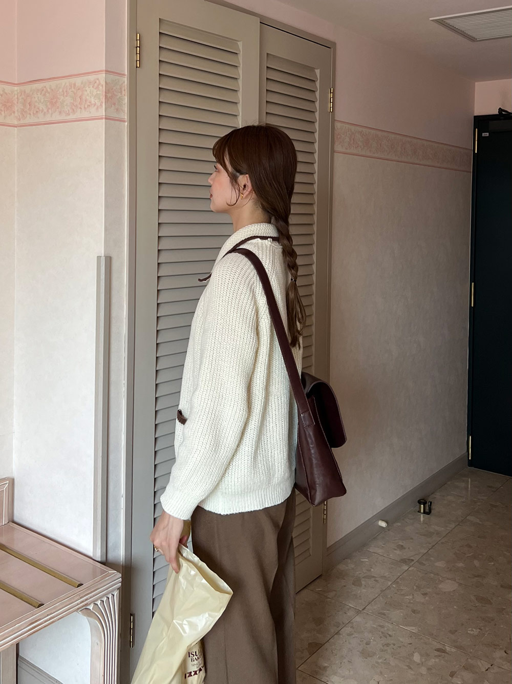 ボリュームニットカラーカーディガン | 詳細画像15