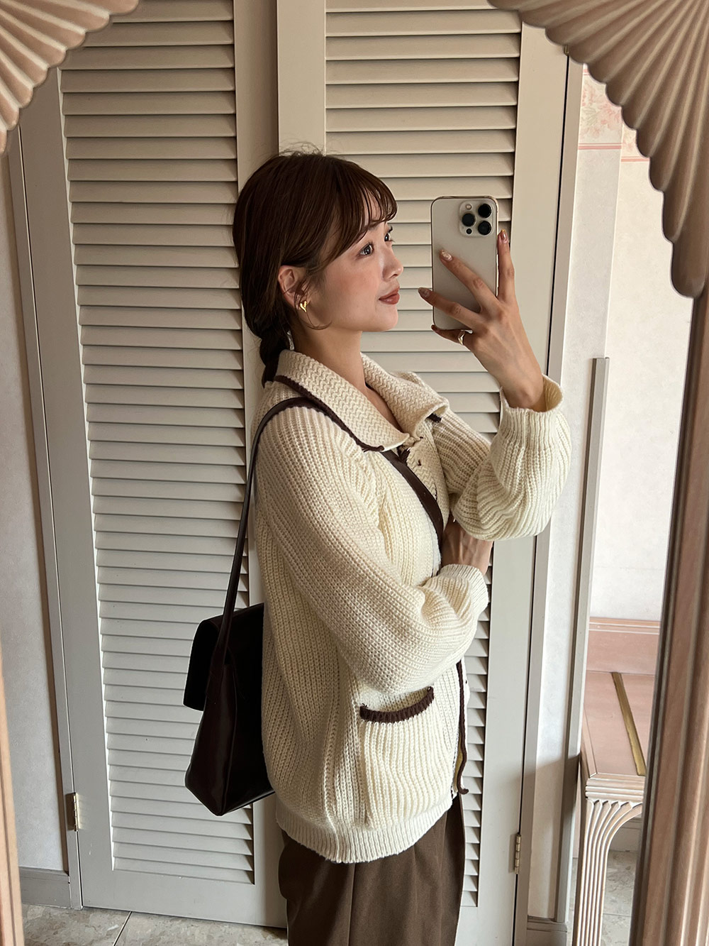 ボリュームニットカラーカーディガン | 詳細画像21