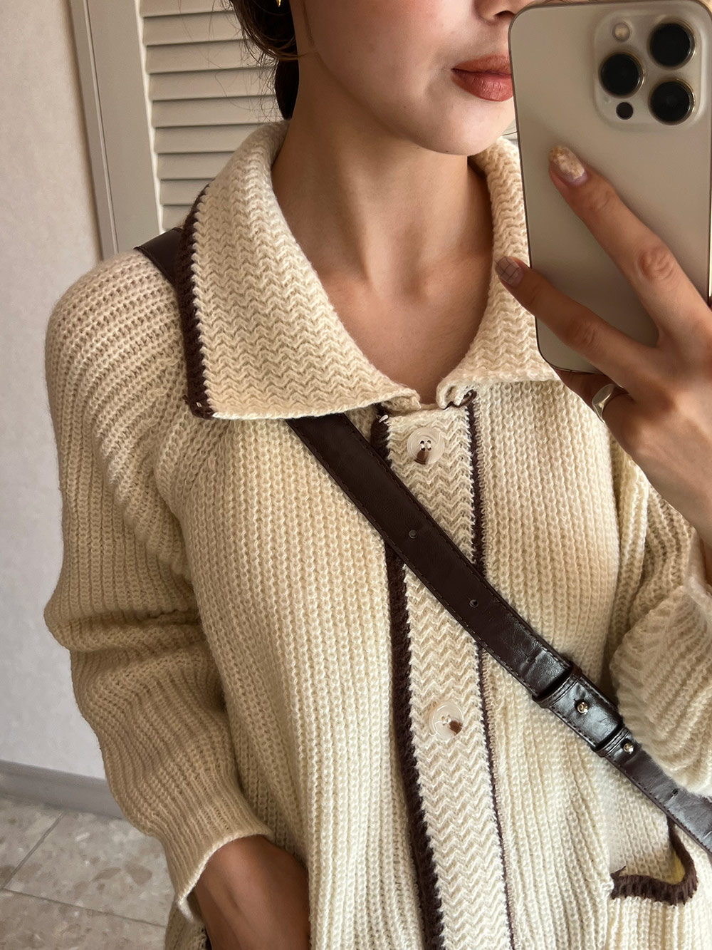 ボリュームニットカラーカーディガン | 詳細画像24