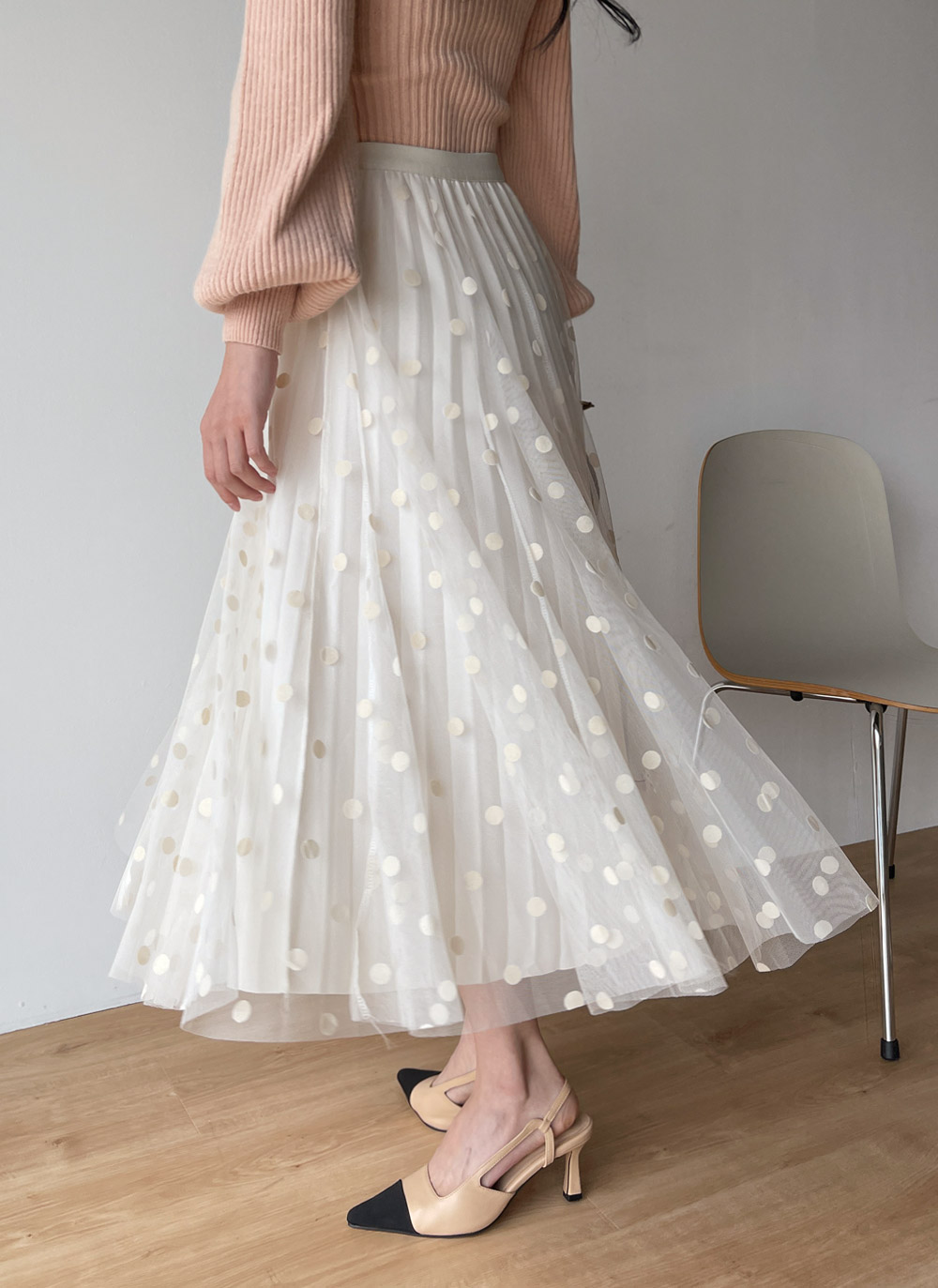 リバーシブルドットプリーツスカート | DHOLIC | 詳細画像12