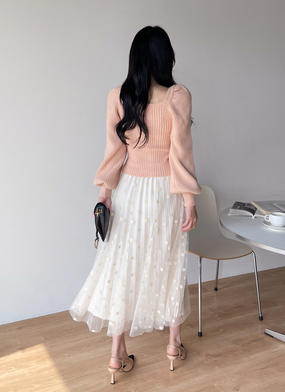 リバーシブルドットプリーツスカート | DHOLIC | 詳細画像11