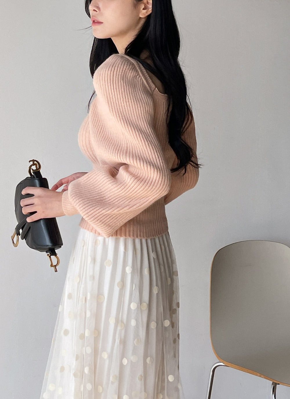 リバーシブルドットプリーツスカート | DHOLIC | 詳細画像13