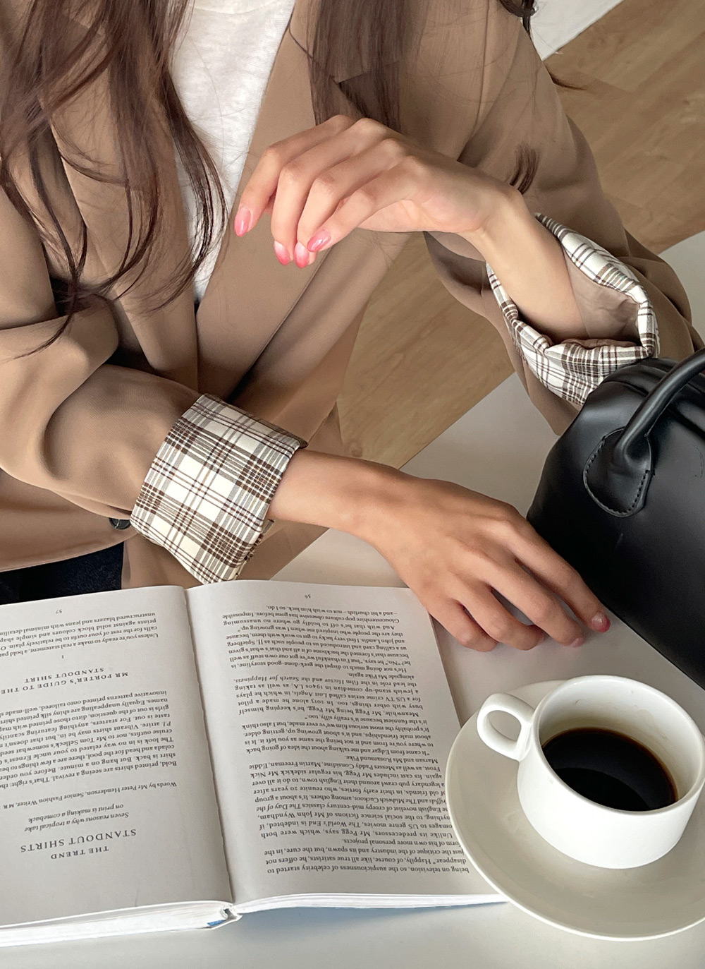 チェックスリーブダブルジャケット | DHOLIC | 詳細画像3