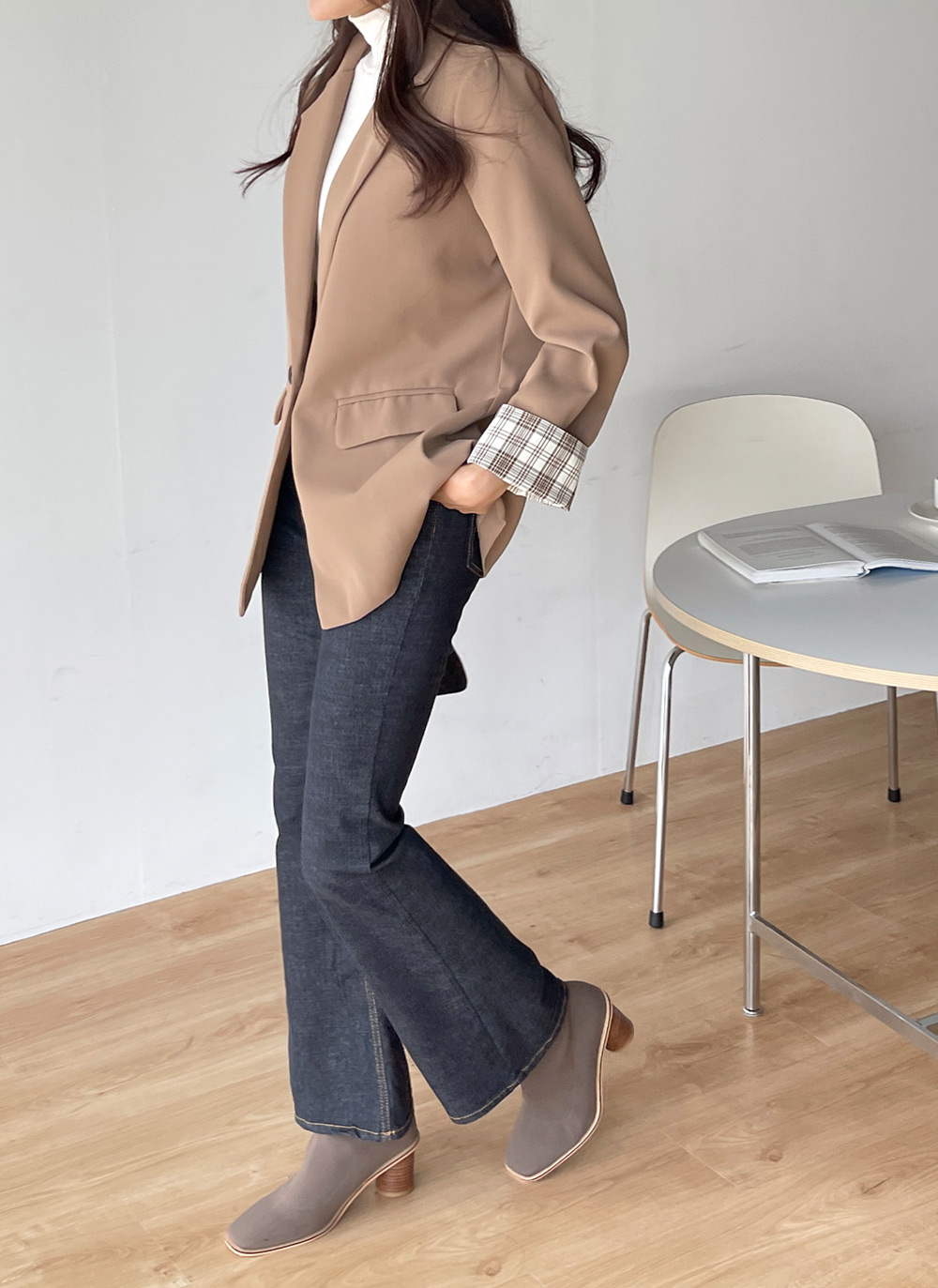 チェックスリーブダブルジャケット | DHOLIC | 詳細画像12