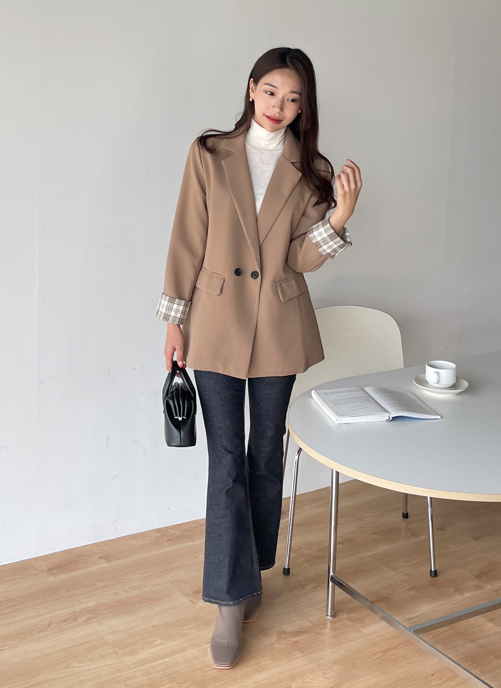 チェックスリーブダブルジャケット | DHOLIC | 詳細画像13