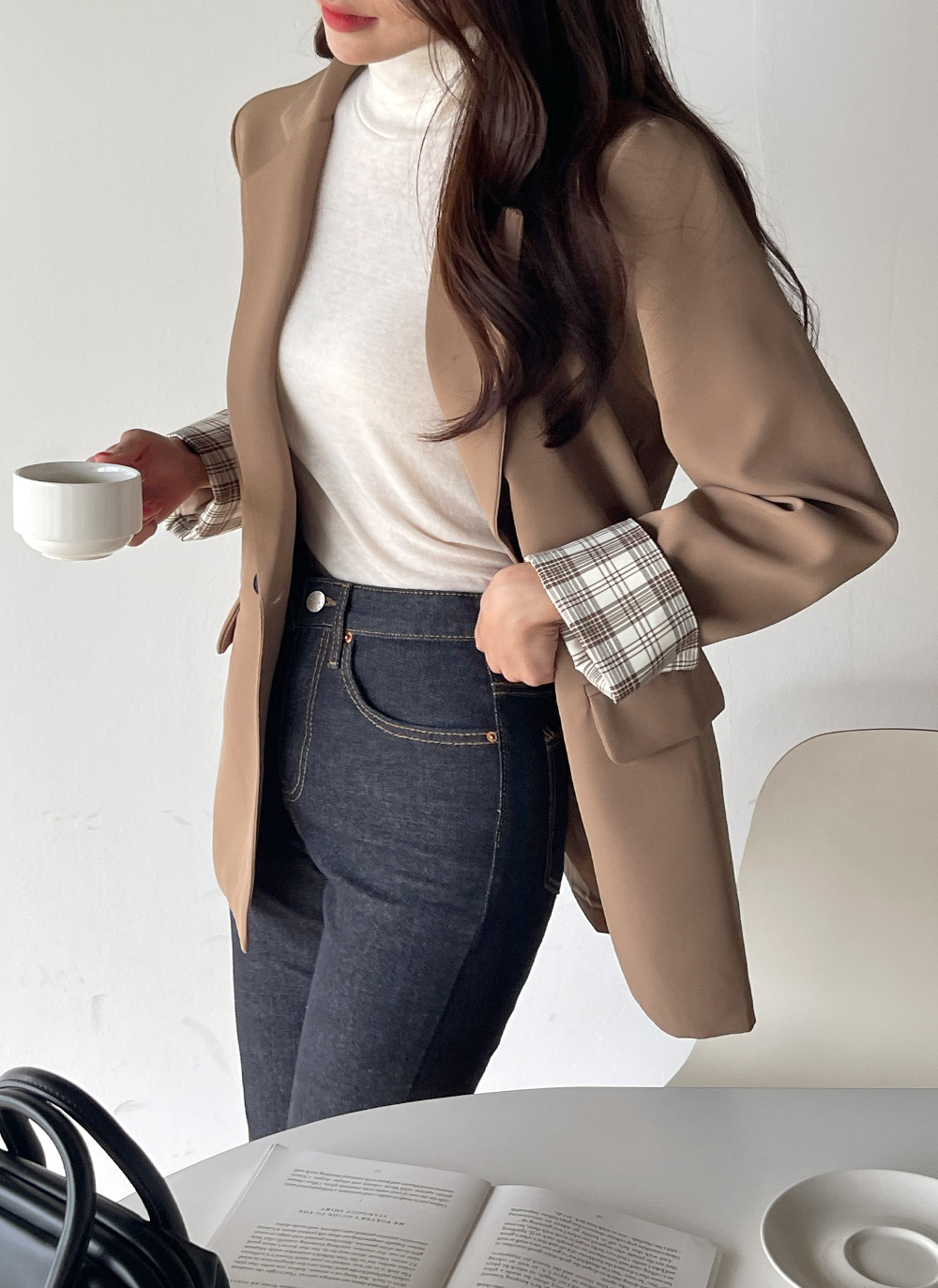 チェックスリーブダブルジャケット | DHOLIC | 詳細画像15