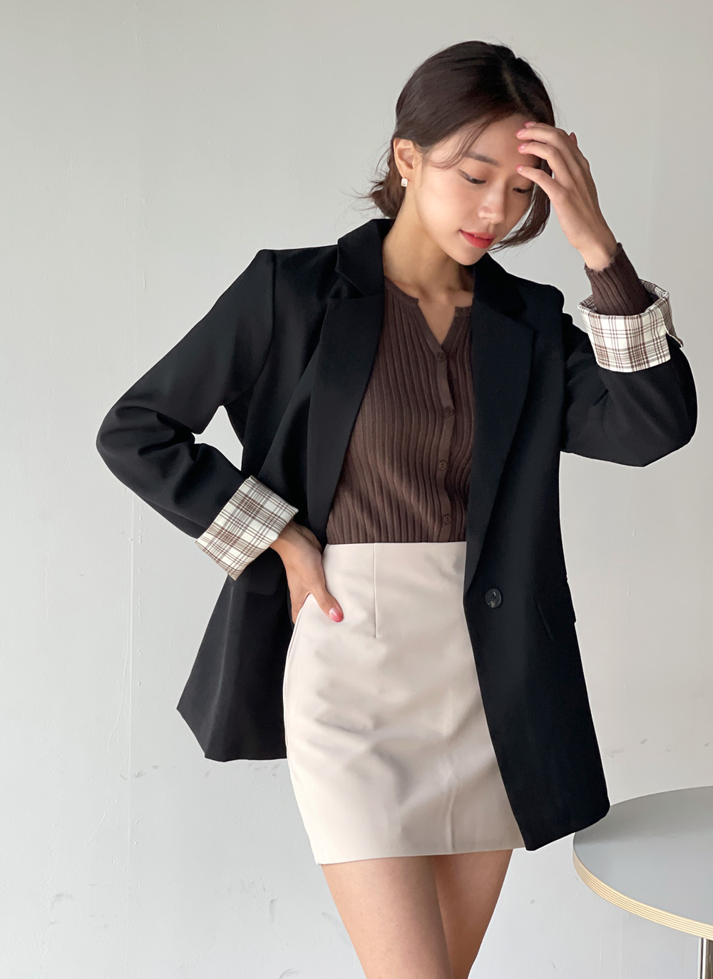 チェックスリーブダブルジャケット | DHOLIC | 詳細画像20