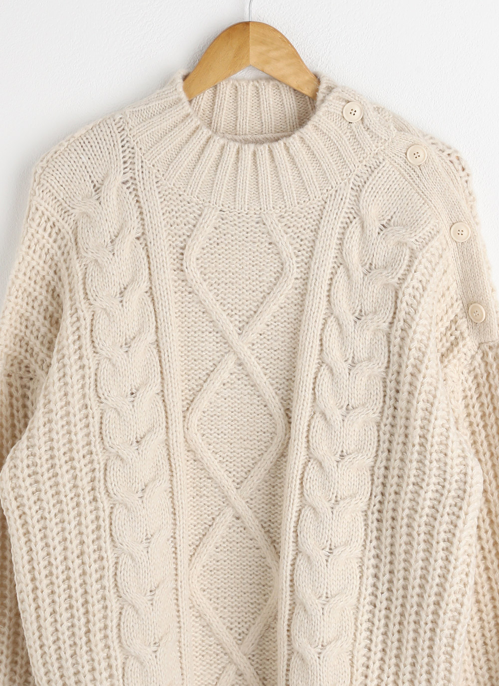 ケーブルショルダースリットボタンニット | DHOLIC | 詳細画像26