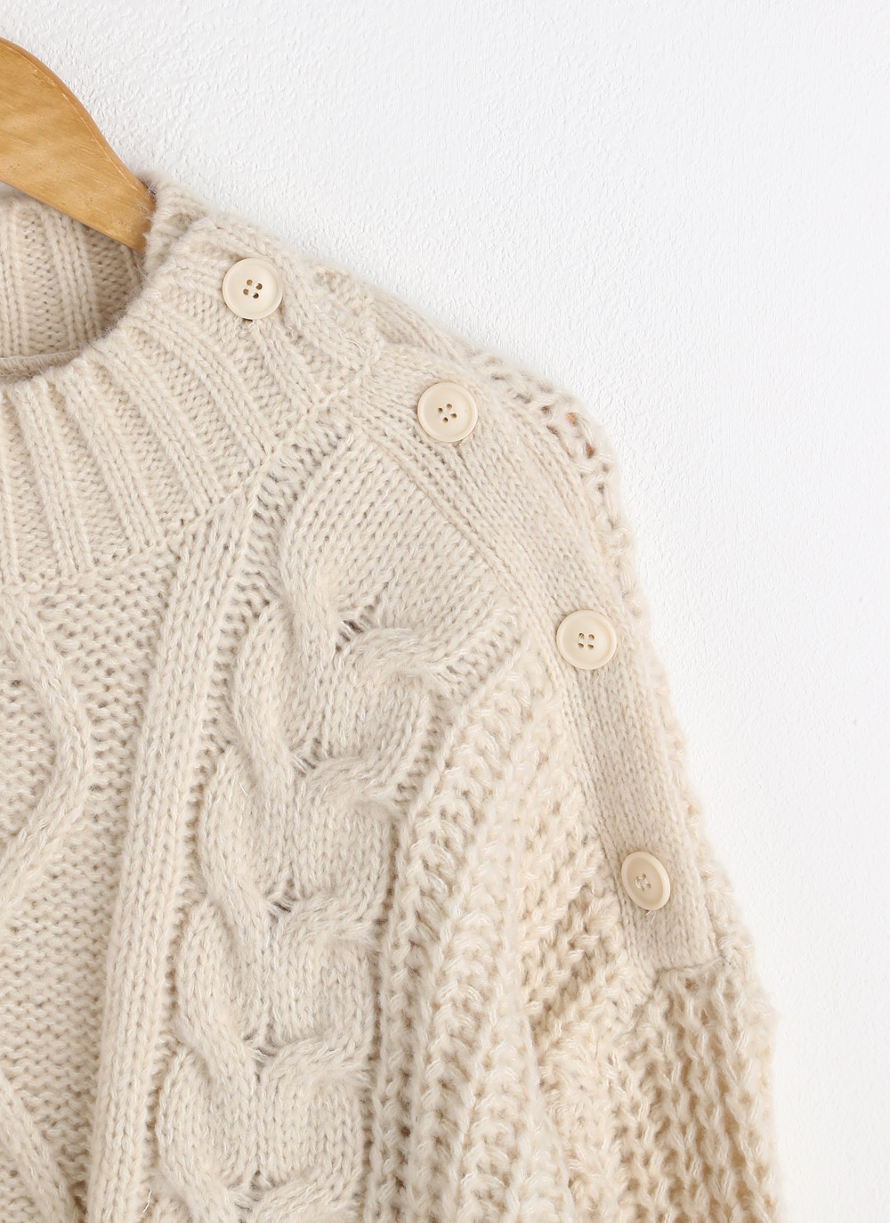 ケーブルショルダースリットボタンニット | DHOLIC | 詳細画像27