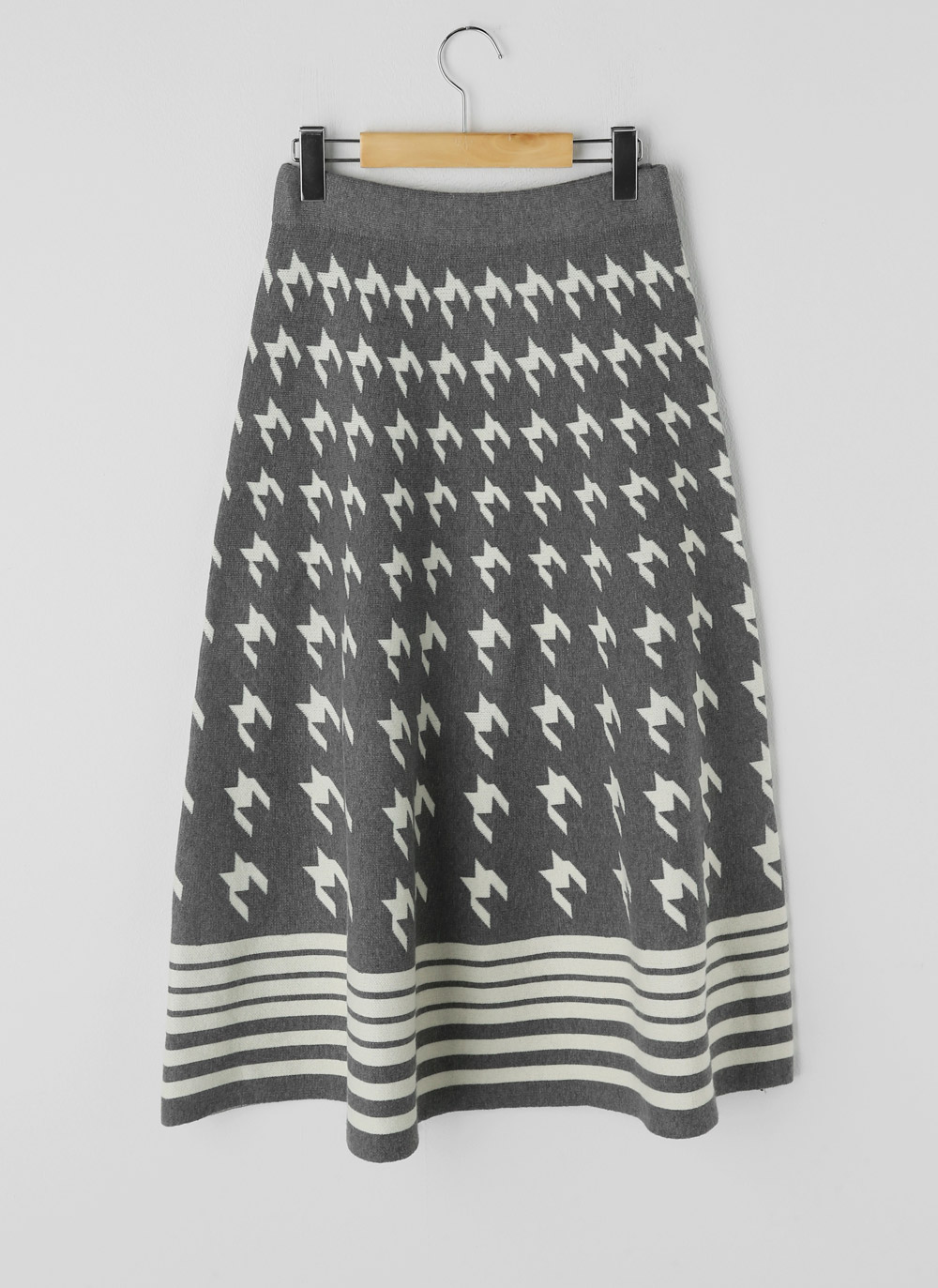 ハウンドトゥースニットAラインスカート | DHOLIC | 詳細画像14