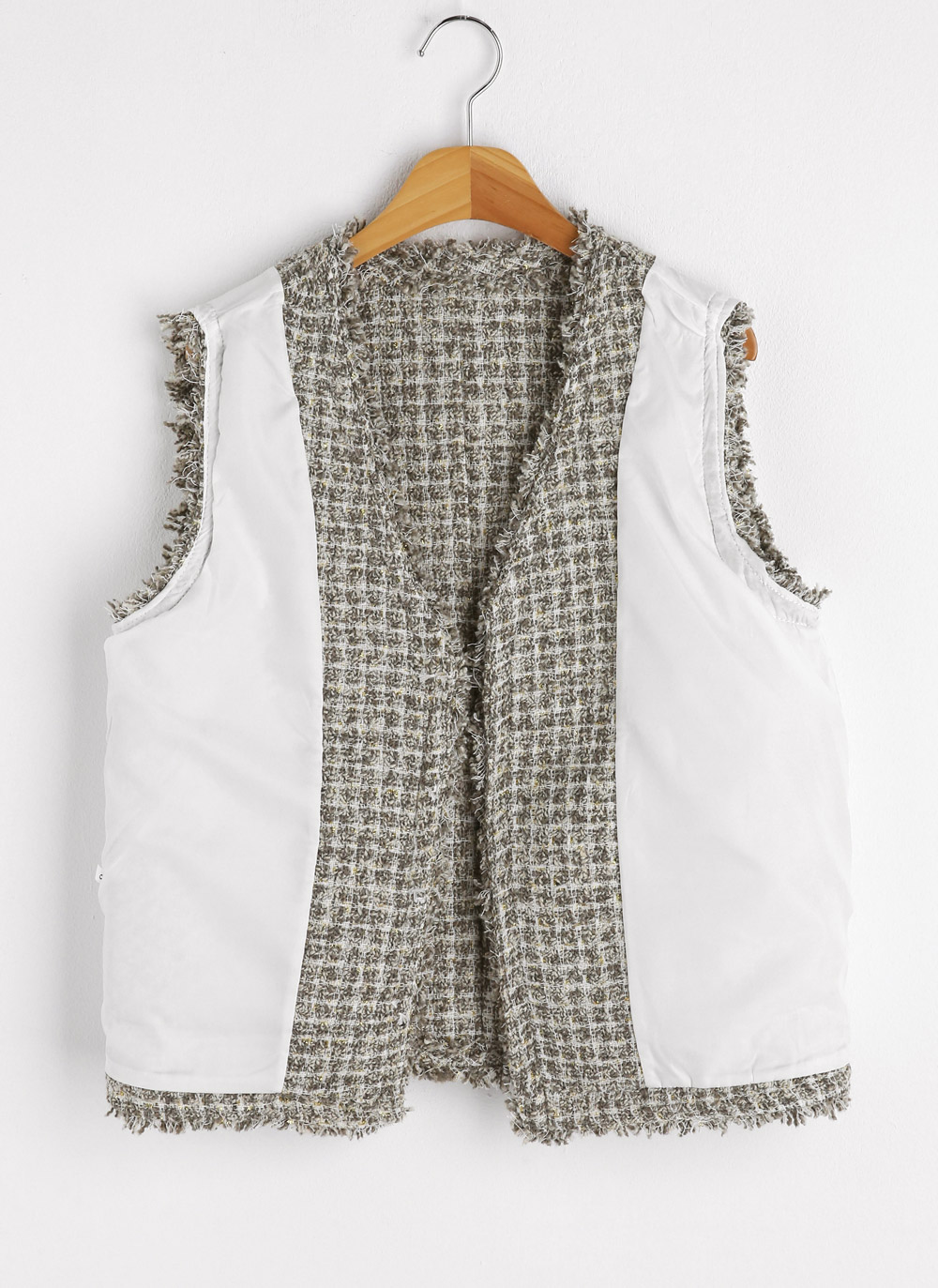 マルチボタンツイードベスト | DHOLIC | 詳細画像15