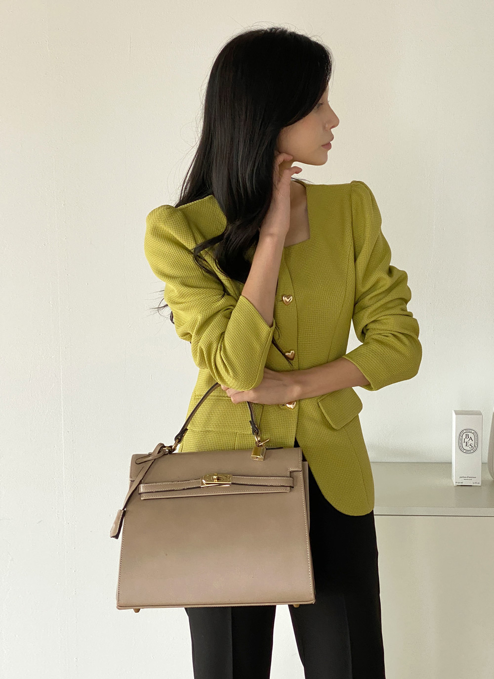 ツイードハートボタンジャケット | DHOLIC | 詳細画像4