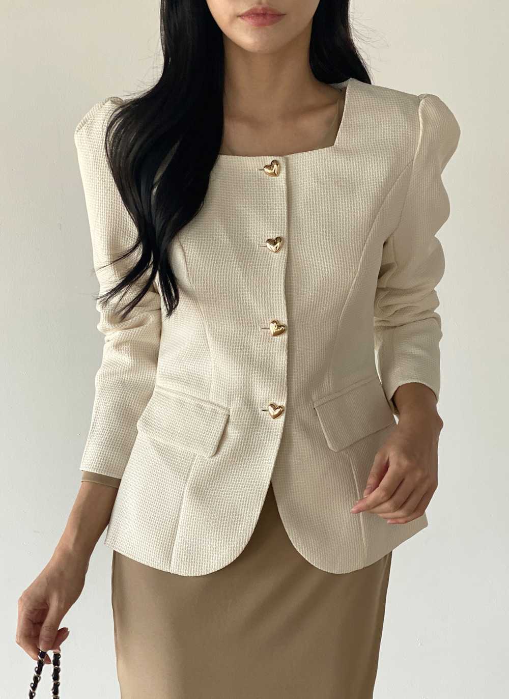 ツイードハートボタンジャケット | DHOLIC | 詳細画像12