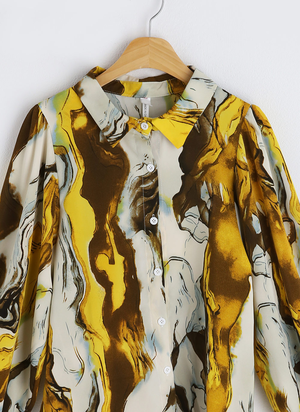 マーブルパフスリーブシャツ | DHOLIC | 詳細画像16