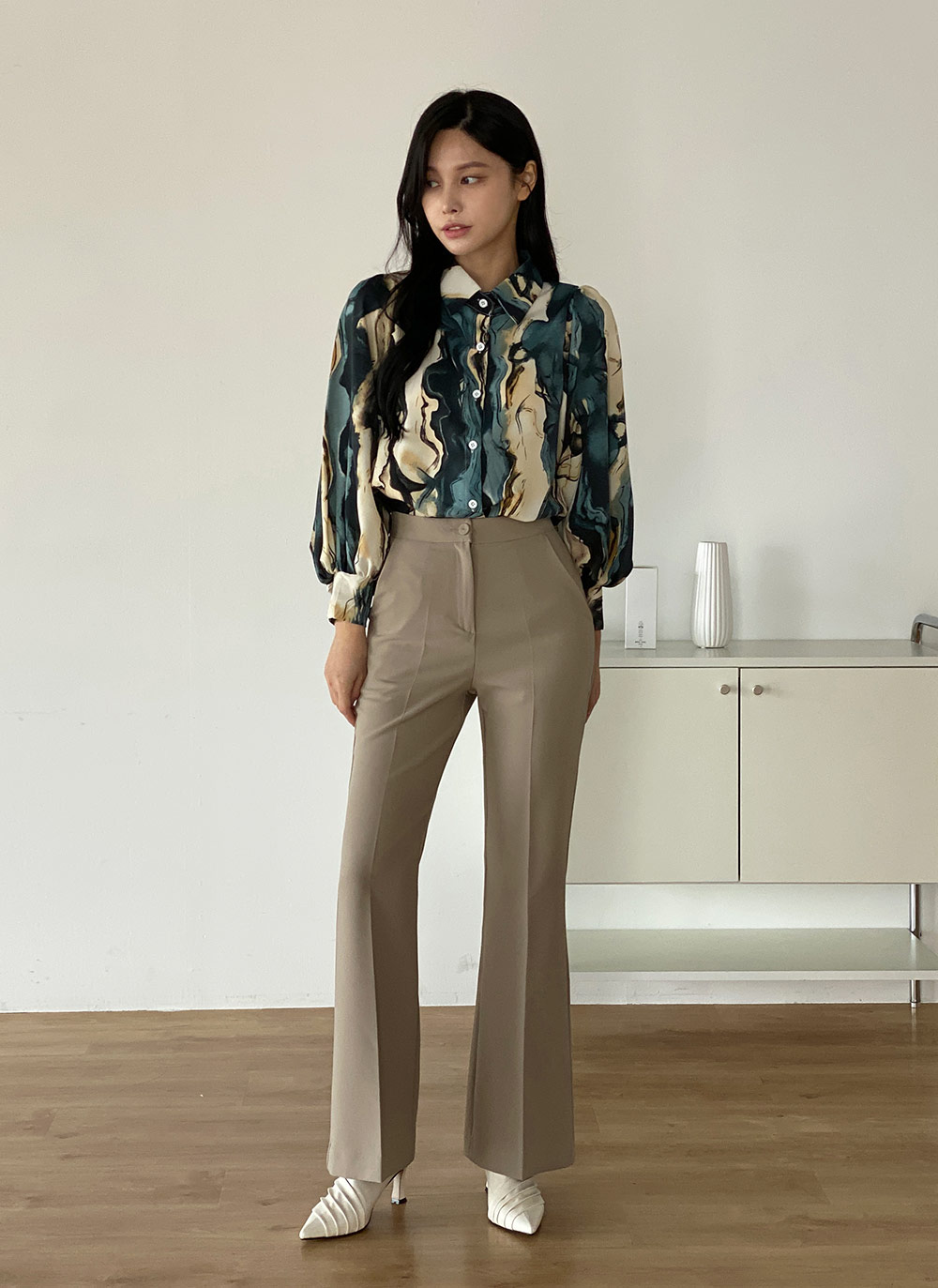 マーブルパフスリーブシャツ | DHOLIC | 詳細画像11